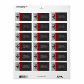 レッドグレーダマスク住所 シール- ラベル (フルシート)