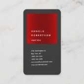 レッドグレートレンディープロフェッショナルラウンドコーナー 名刺 (正面)