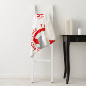 レッドグレーバレーボールコートhappy placeタイポグラフィ シェルパブランケット (インサイチュ)