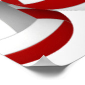 レッドグレーバレーボール子供の誕生日パーティー歓迎 ポスター (角)