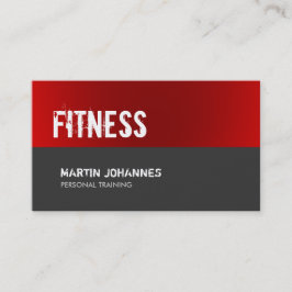 レッドグレーパーソナルトレーナー標準名刺 名刺