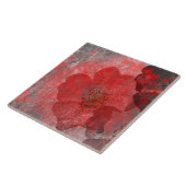 レッドグレーブラックグランジデジタルグラフィックアートデザイン タイル (側面)