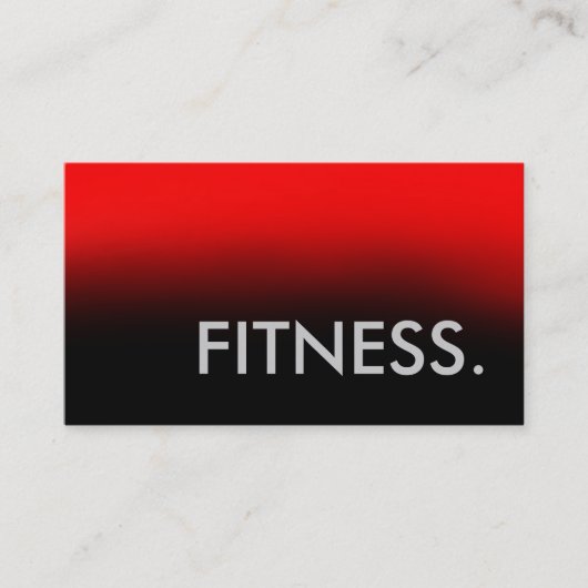 レッドグレーブラックトレーナーフィットネス名刺 名刺 (正面)