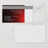 レッドグレーホワイトコンサルタントの名刺 名刺 (正面/裏面)