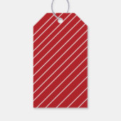 レッドグレー消防車誕生日ありがとう ギフトタグ (裏面)