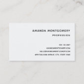 レッドグレー&クリームボホフラワーブーケ 名刺 (裏面)