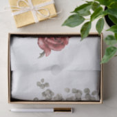 レッドグレー&クリームボホフラワーブーケ 薄葉紙 (ギフト)