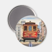 レッドケーブルカー マグネット (正面/裏面)