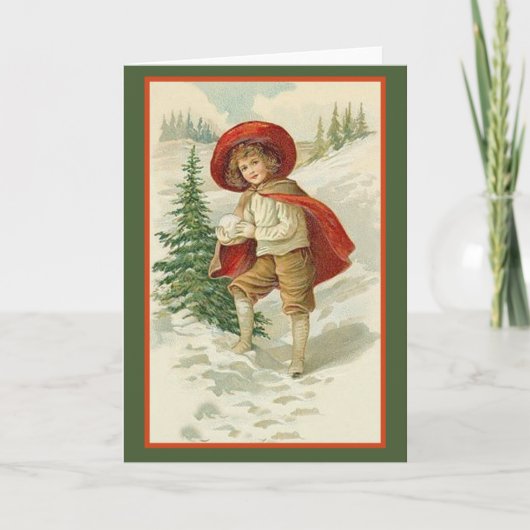 レッドケープアンドスノーホリデーカード シーズンカード (正面)