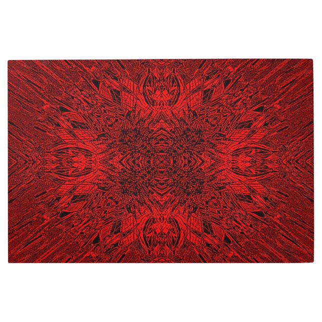 レッドゲルベラ メタルプリント (正面)