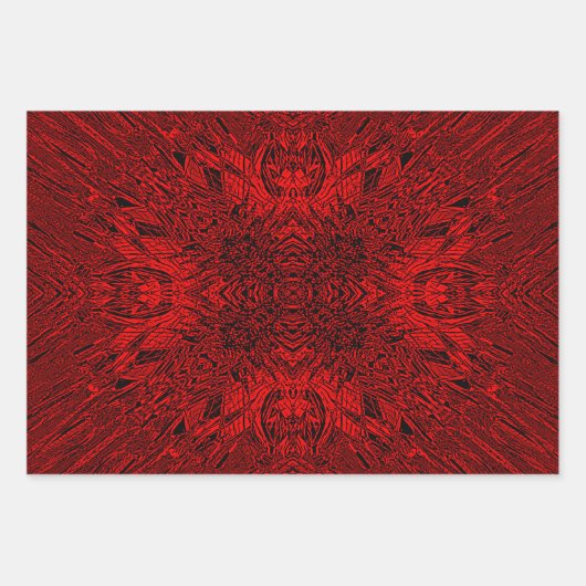 レッドゲルベラ ラッピングペーパーシート (正面)