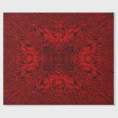 レッドゲルベラ ラッピングペーパー (フラット)