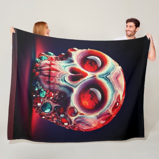 レッドゲードスカル フリースブランケット (インサイチュ)