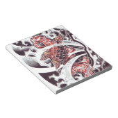 レッドコイタトゥーデザイン ノートパッド (アングル)