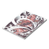 レッドコイタトゥーデザイン ノートパッド (回転)