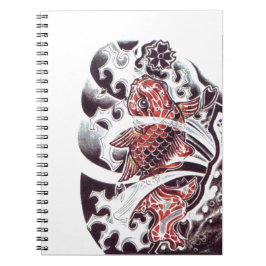 レッドコイタトゥーデザイン ノートブック