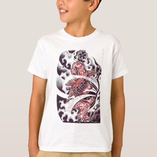 レッドコイタトゥーデザイン Tシャツ (正面)