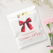 レッドコケエレガントットボークリスマスパーティー フェイバーバッグ (封をした状態)