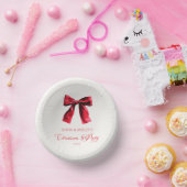 レッドコケエレガントットボークリスマスパーティー ペーパーボウル (パーティー)