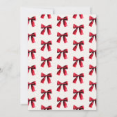 レッドコケエレガントットボークリスマスパーティー 招待状 (裏面)