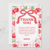 レッドコケッテイボウ チェリー サンキューカード (正面)