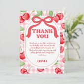 レッドコケッテ ボウ チェリー サンキューカード (スタンド正面)