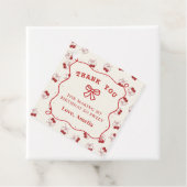 レッドコケットさくらんぼ誕生日メッセージカード フェイバータグ (インサイチュ)