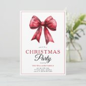 レッドコケットボウスクリプトクリスマスツリーパーティー 招待状 (スタンド正面)