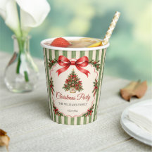 レッドコケットボウスクリプトクリスマスツリーパーティー
