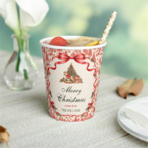 レッドコケットボウスクリプトクリスマスツリーパーティー