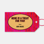 レッドコケットボウハロウィーン ギフトタグ (正面(横))