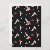 レッドコケットボウフローラクリスマス新年の写真 シーズンカード (裏面)