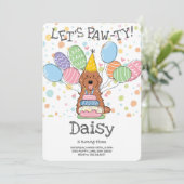 レッドコックカポウカバポウドッグ誕生日パーティー 招待状 (スタンド正面)