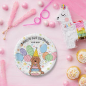 レッドコックポオカバポウドッグ誕生日 ペーパープレート (パーティー)