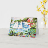 レッドコテージバイザベイ2 カード (黄色い花)