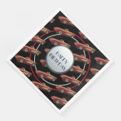 レッドコルベット紙ナプキン (コーナー)