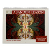 レッドコレクション抽象芸術フラクタル2025 カレンダー (カバー)