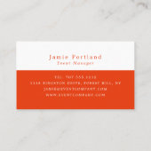 レッドコンサートクラウドパーティーイベントプランナー 名刺 (裏面)