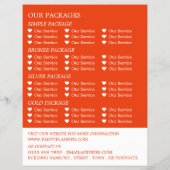 レッドコンサート群集、パーティー広告イベントプランナー チラシ (裏面)