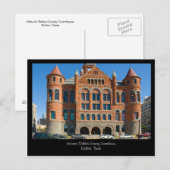 レッドコートハウスダウンタウンダラステキサス州ポストカード ポストカード (正面/裏面)