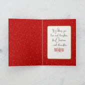 レッドコート付きクリスマスペンギン カード (内部)