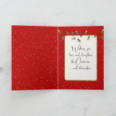 レッドコート付きクリスマスペンギン カード (内部)