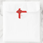 レッドコーナ弓ギフトステッカー ラウンドシール (バッグ)