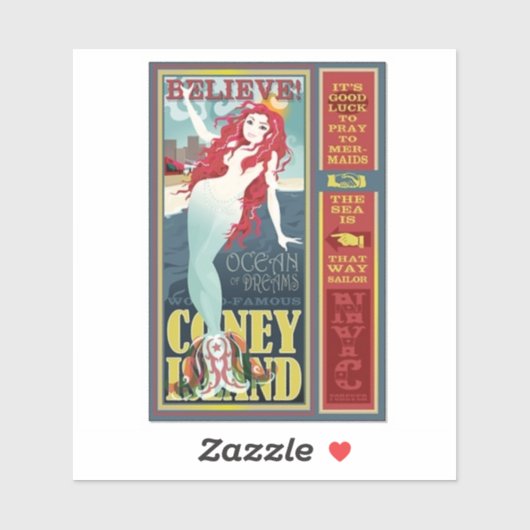 レッドコーニーアイランドマーメイドサンダー_コーブ シール (シート)