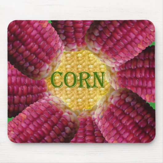 レッドコーンパターン マウスパッド (正面)