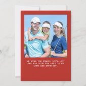 レッドゴルフシーズンのご挨拶クリスマスフォト シーズンカード (裏面)