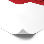 レッドゴルフバッグゴルフTシャツとギフト ポスター (角)