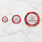 レッドゴージャスなエメラルドメリークリスマス コンフェッティ (裏面)