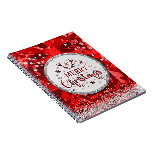 レッドゴージャスなエメラルドメリークリスマス ノートブック (右側)