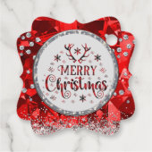 レッドゴージャスなエメラルドメリークリスマス フェイバータグ (裏面)